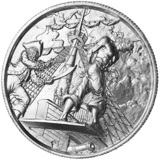 (image for) 2 oz Silver The Plank Ultra High Relief Silver Round - Click Image to Close