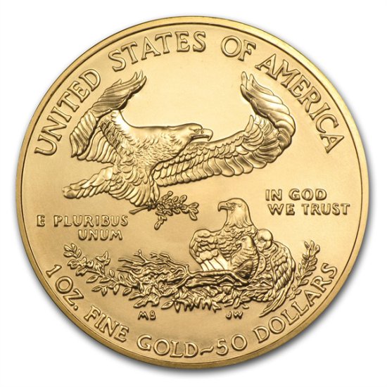 (image for) Random Year - 1 oz Gold American Eagle Coin Brand New BU - Click Image to Close