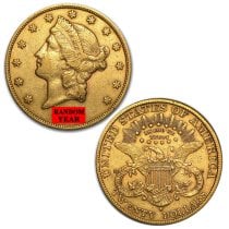 (image for) Random Year - $20 Gold Double Eagle Liberty Coin - BU