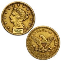 (image for) $2.50 Liberty Gold Quarter Eagle - Random Year 1907 - AU/BU