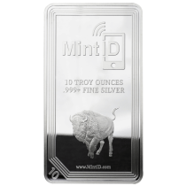 (image for) 10 oz MintID Buffalo Silver Bar .999+ Fine (NFC Chip)