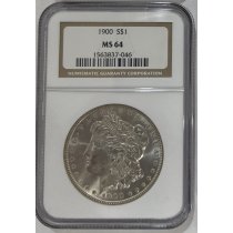 (image for) 1900 Silver Morgan Dollar NGC MS-64