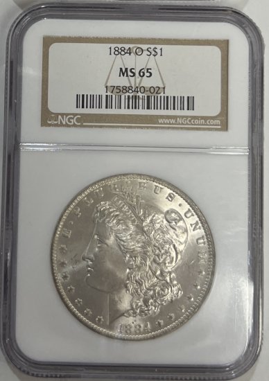 (image for) 1884-O Silver Morgan Dollar NGC MS-65 - Click Image to Close