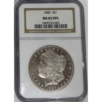 (image for) 1886 Silver Morgan Dollar NGC MS-64 DPL