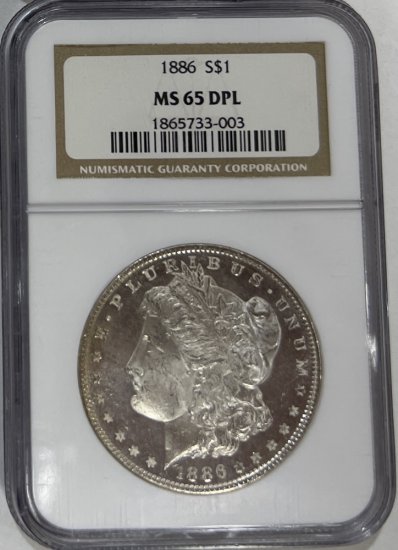 (image for) 1886 Silver Morgan Dollar NGC MS-64 DPL - Click Image to Close