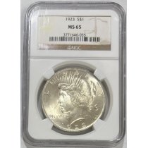 (image for) 1923 Peace Silver Dollar NGC MS-65