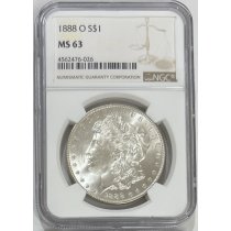 (image for) 1888-O Silver Morgan $1 Dollar NGC MS-63