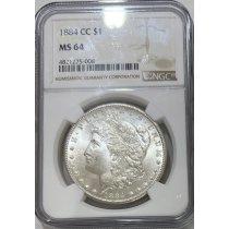 (image for) 1884-CC Silver Morgan Dollar NGC MS-64