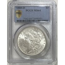 (image for) 1885-O Silver Morgan Dollar PCGS MS-64