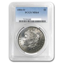 (image for) 1884-O Silver Morgan Dollar PCGS MS-64