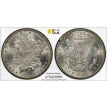 (image for) 1884-CC $1 Silver Morgan Dollar in GSA Hoard Holder PCGS MS-63