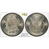 (image for) 1884-CC $1 Silver Morgan Dollar in GSA Hoard Holder PCGS MS-62