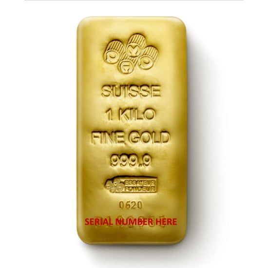 Pamp Suisse - 1 Kilo ( 32.15 Troy Oz ) Gold Bar 0.9999 Fine Gold [PS-1-KG- BAR] - $69,482.87 : Aydin Coins & Jewelry, Buy Gold Coins, Silver Coins, Silver Bar, Gold Bullion, Silver Bullion - Aydincoins.com