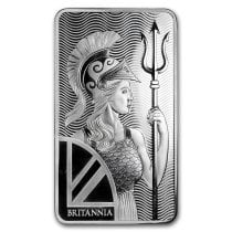 (image for) 10 oz .999 Fine Silver Bar - The Royal Mint Britannia