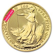 (image for) Random Year - Great Britain 1 oz Gold Britannia Coin BU