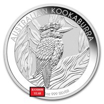(image for) Random Year - 1 oz Silver Australian Kookaburra BU