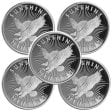 (image for) Lot of 5 - 1 oz Silver Sunshine Mint Round 999 Fine Silver