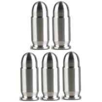 (image for) Lot of 5 - Silvertowne Mint 1 oz Silver Bullet .45 Caliber ACP