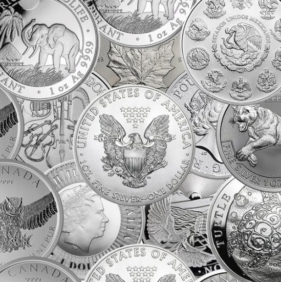 (image for) Random Coin 1 oz Silver Coin BU Random Year - Click Image to Close