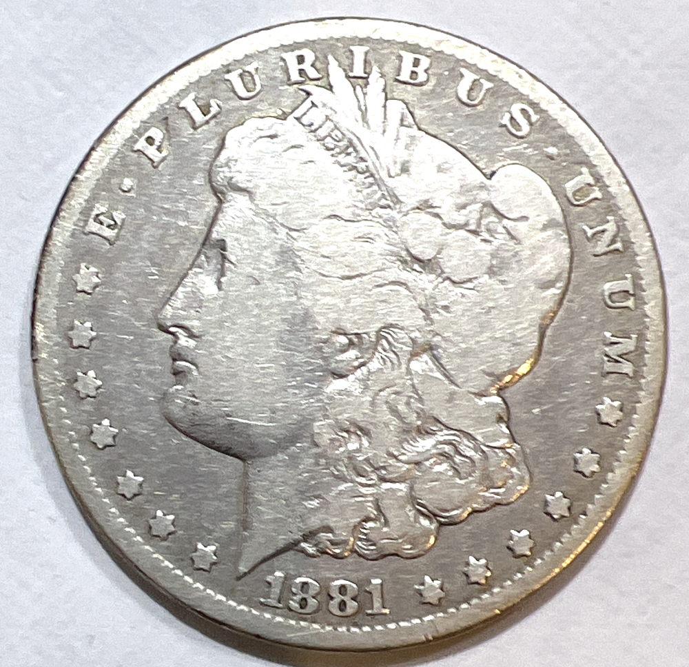 1881-CC Morgan Silver Dollar Circulated Coin - See picture
