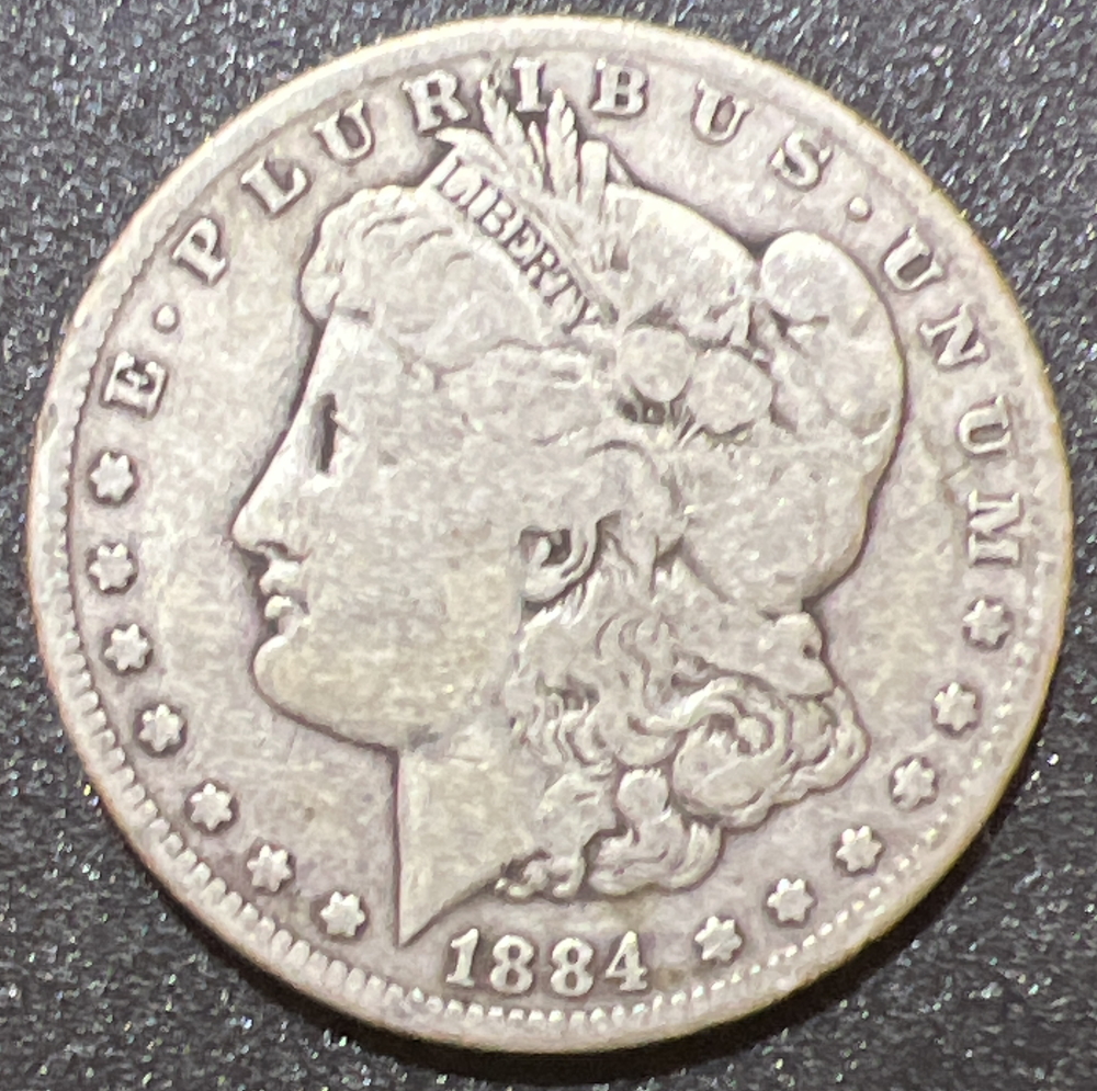 1884-CC Morgan Silver Dollar Coin - See Picture