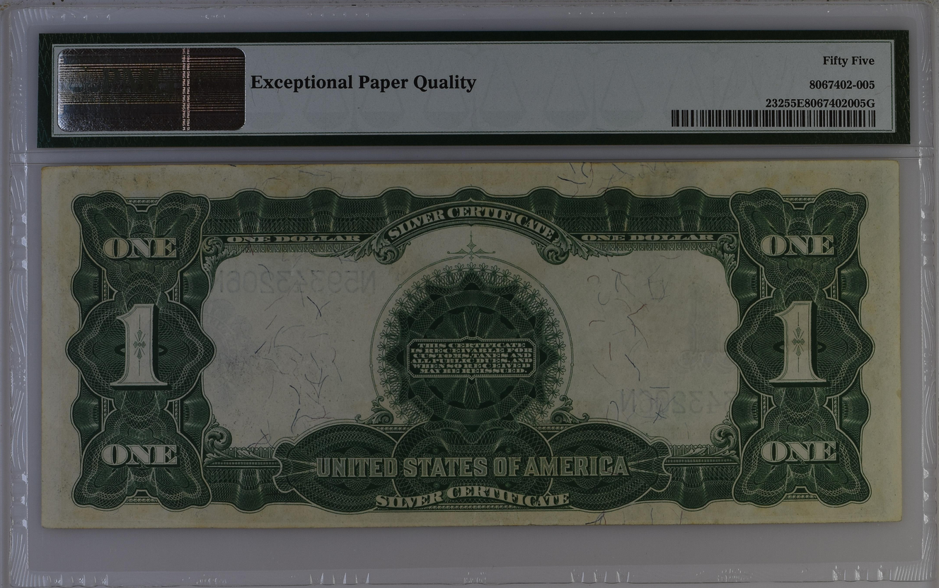 (image for) 1899 $1 Dollar Silver Certificate Fr-232 PMG 55 EPQ About Unc - Click Image to Close