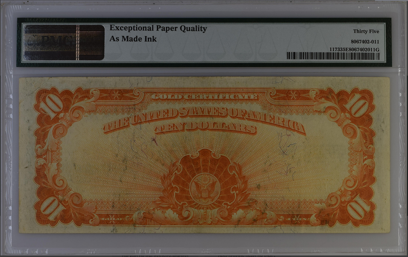 (image for) 1922 $10 Twenty Dollar Gold Certificate FR1173 PMG 35 Choice VF - Click Image to Close