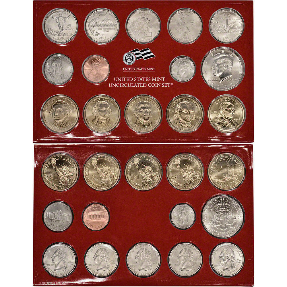 (image for) 2007 Uncirculated US Mint Coin Set - Click Image to Close