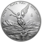 2014 1 oz Mexican Silver Libertad Coin BU
