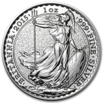 2015 1 oz Silver Britannia Coin BU