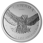 2015 1 oz Silver Birds of Prey Series Great Horned Owl Coin