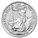 2016 1 oz Silver Britannia Coin BU