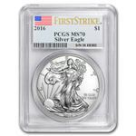 2016 1 oz American Silver Eagle Coin PCGS MS-70 FS