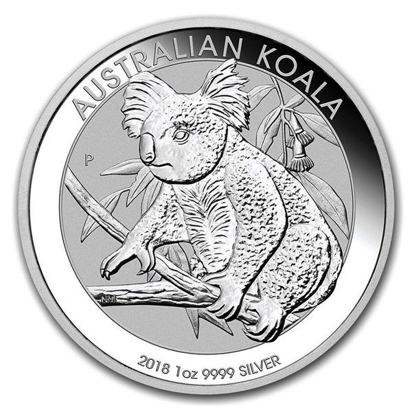 2009 Australian Kookaburra round 1 oz BU-ST Silver with PM capsule