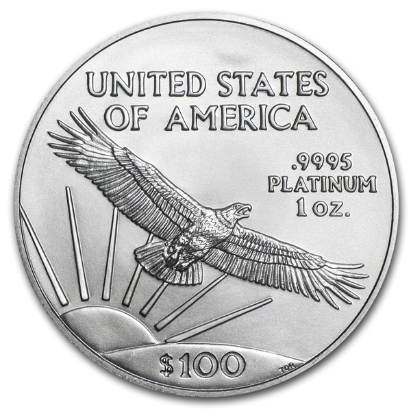(image for) 2018 1 oz .9995 Fine Platinum American Eagle $100 Coin BU - Click Image to Close