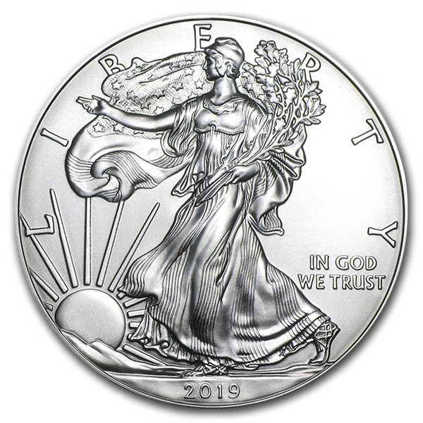 2019 1 oz American Silver Eagle Coin BU