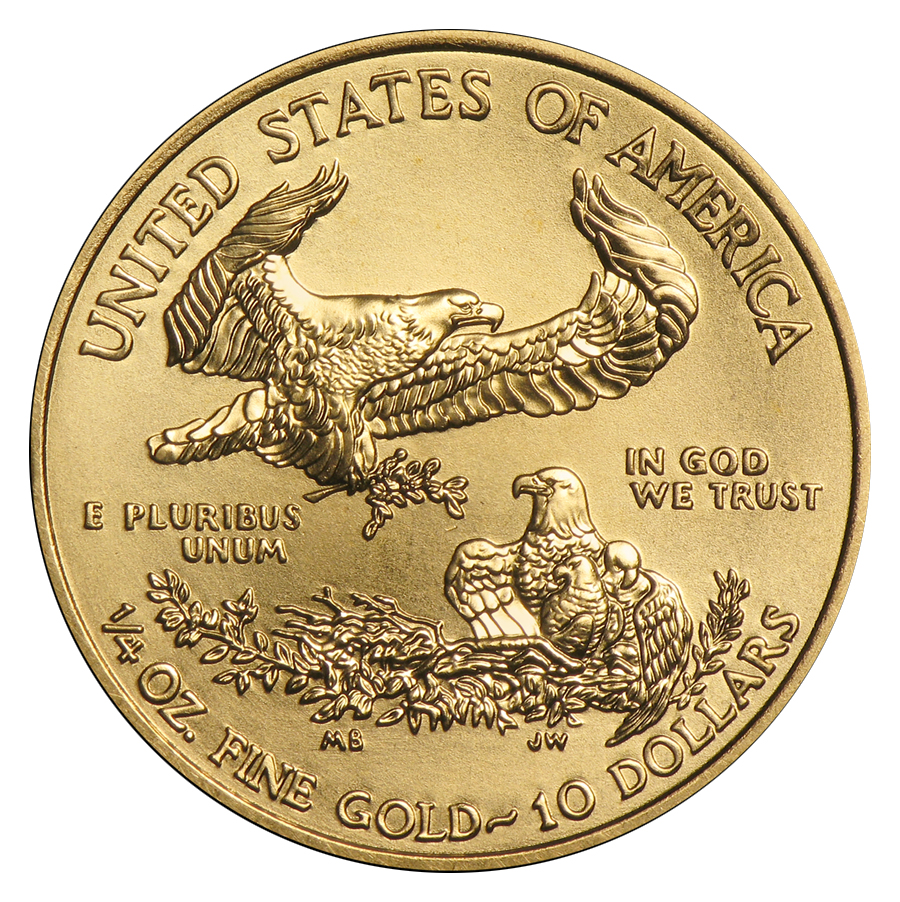 (image for) 2023 1/4 oz $10 Gold American Eagle Coin BU - Click Image to Close