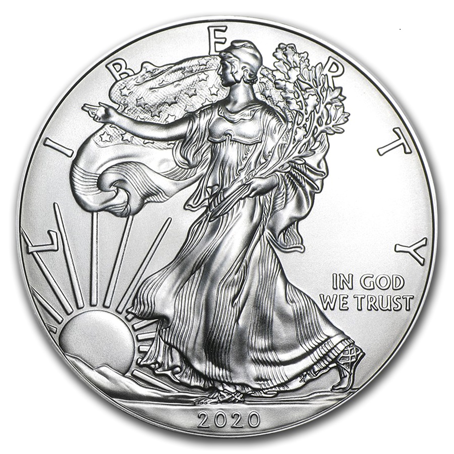 2020 1 oz American Silver Eagle Coin BU