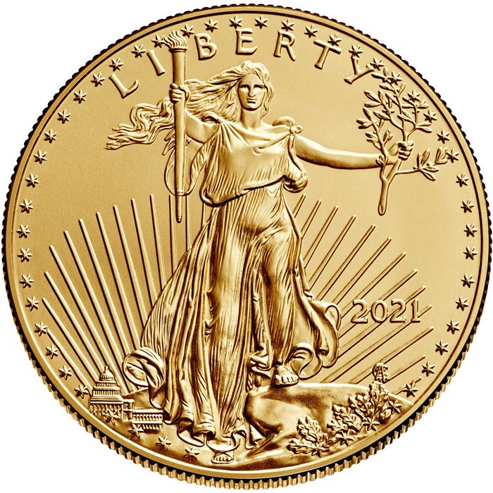 (image for) 2023 1/10th oz $5 Gold American Eagle Coin BU - Click Image to Close