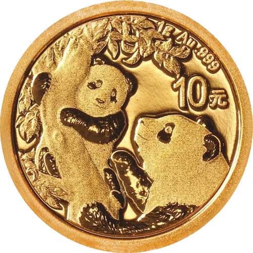 (image for) 2021 1 Grams Chinese Gold Panda Coin 10 Yuan BU - Click Image to Close