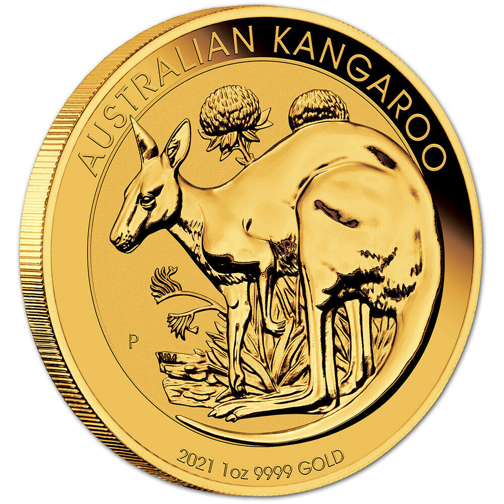 (image for) Random Year - 1 oz Australian Gold Kangaroo Coin BU - Click Image to Close
