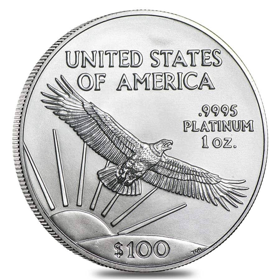 (image for) 2021 1 oz .9995 Fine Platinum American Eagle $100 Coin BU - Click Image to Close