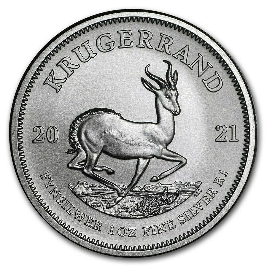 .999 Fine Silver BU 1 oz 5-2018 South Africa Silver Krugerrand Coins 