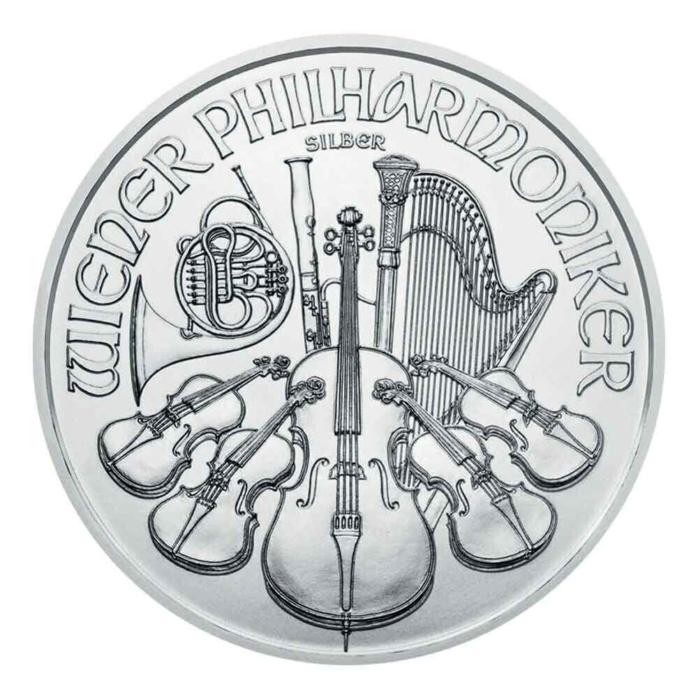 2022 1 oz Austrian .999 Silver Philharmonic Coin BU