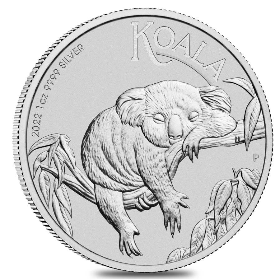 2022 1 oz Silver Australian Koala .9999 Fine BU - In Capsule