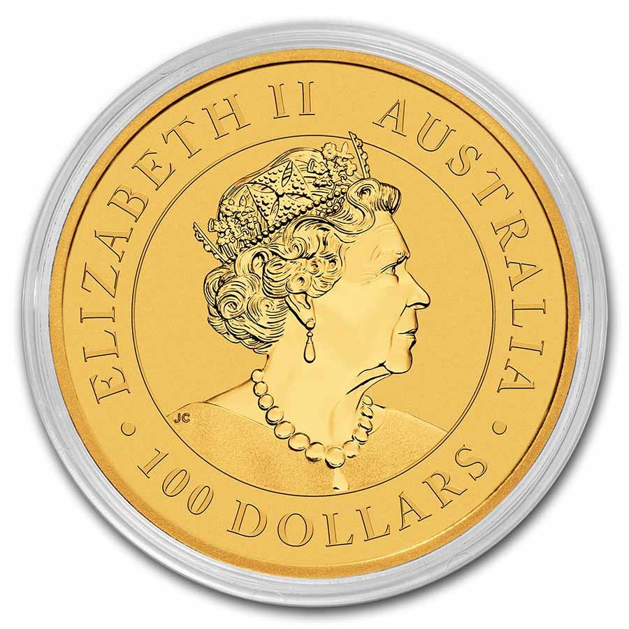 (image for) 2023 1 oz Australian .9999 Fine Gold Kangaroo Coin BU - Click Image to Close
