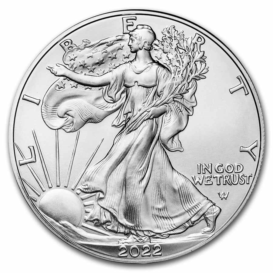 2022 1 oz American .999 Fine Silver Eagle Coin - BU