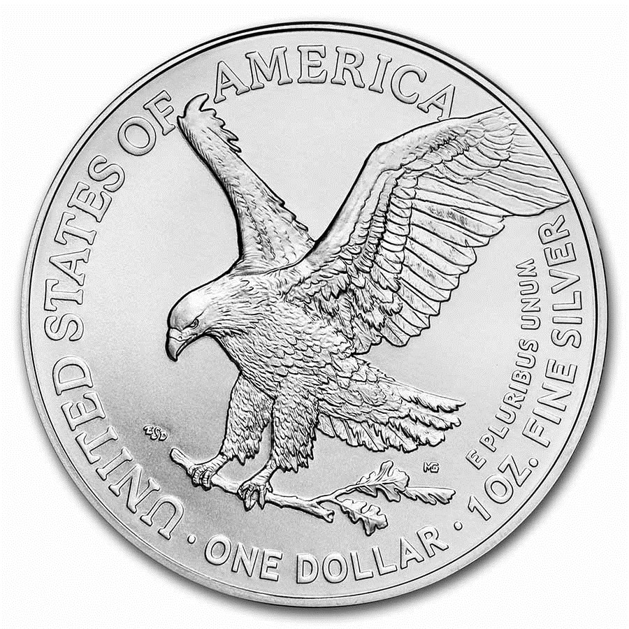 (image for) 2022 1 oz American .999 Fine Silver Eagle Coin - BU - Click Image to Close