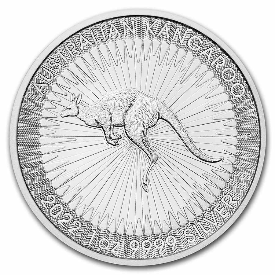 2022 1 oz Silver Australian Kangaroo Coin BU