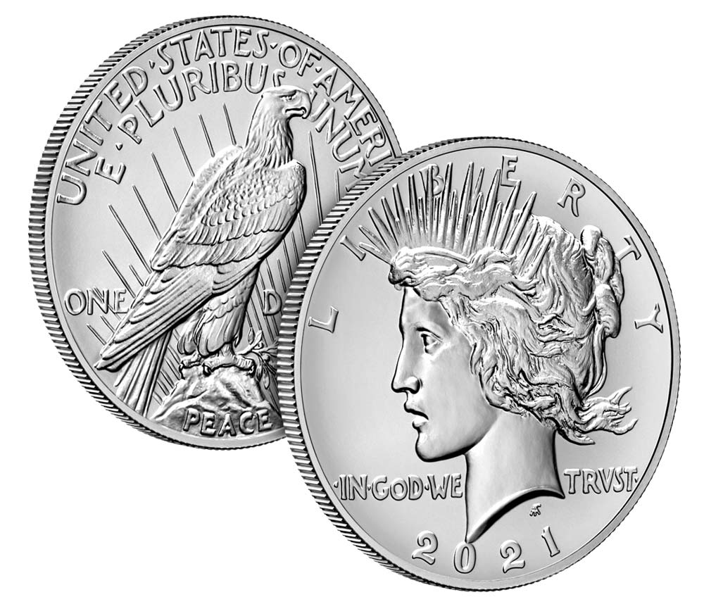 (image for) Peace 2021 Silver Dollar - 21XH - Click Image to Close